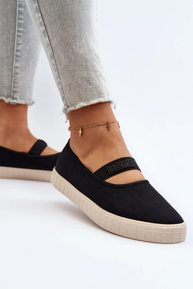Women's Slip-on Sneakers Big Star Ll274200 Juodas