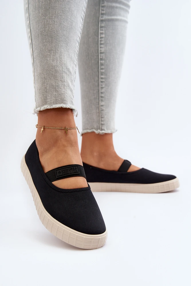 Women's Slip-on Sneakers Big Star Ll274200 Juodas