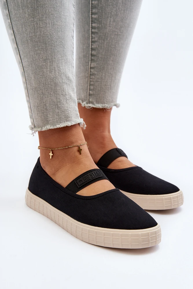 Women's Slip-on Sneakers Big Star Ll274200 Juodas