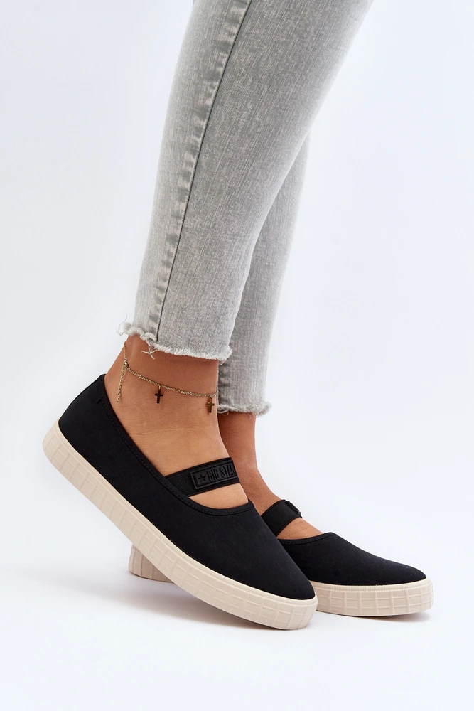 Women's Slip-on Sneakers Big Star Ll274200 Juodas