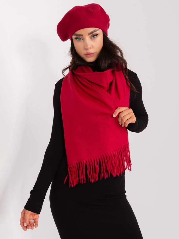 Wool Fashion Italia Bordo moteriškas šalikas: Dydis - Universalus