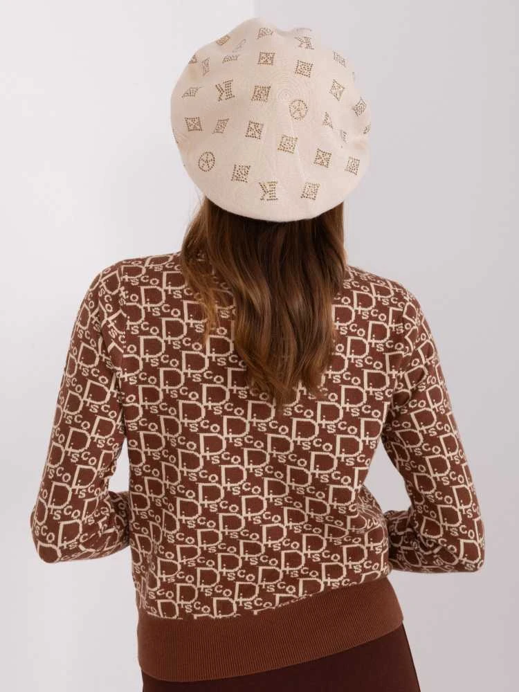 Kepurė Wool Fashion Italia Moteriška žieminė beretė: Dydis - Universalus