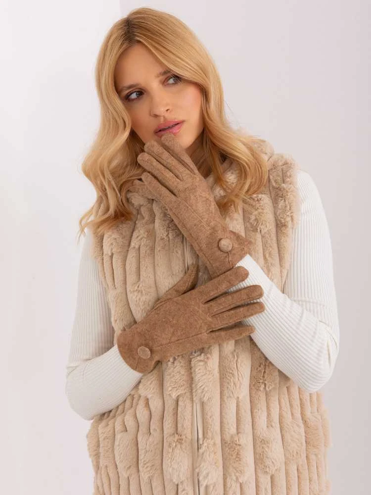 Wool Fashion Italia Moteriškos klasikinės pirštinės: Dydis - S/M