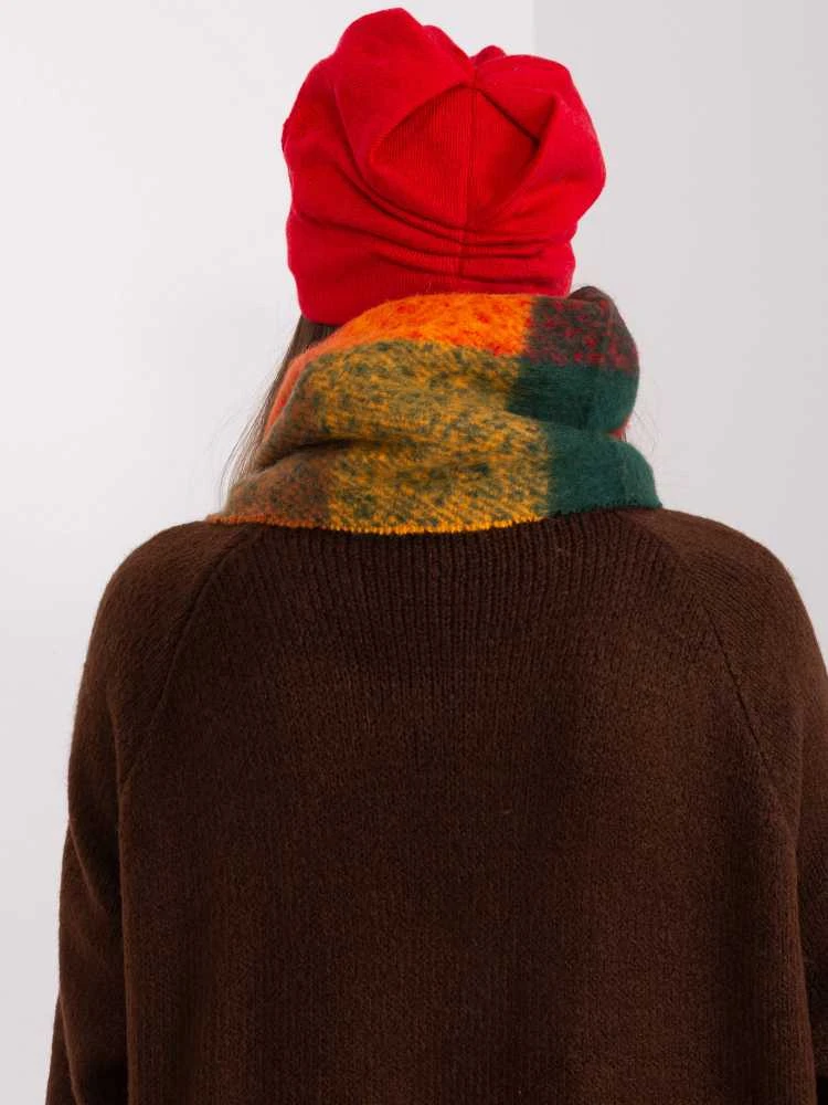 Wool Fashion Italia Raudona moteriška žieminė kepurė: Dydis - Universalus