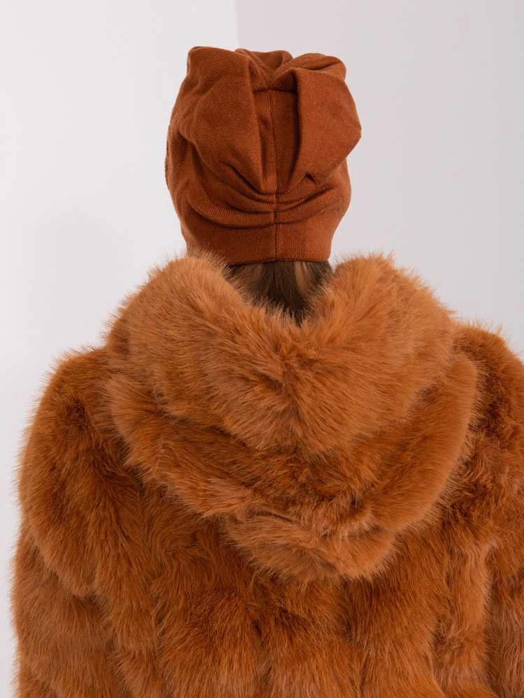 Wool Fashion Italia Ruda moteriška žieminė kepurė: Dydis - Universalus