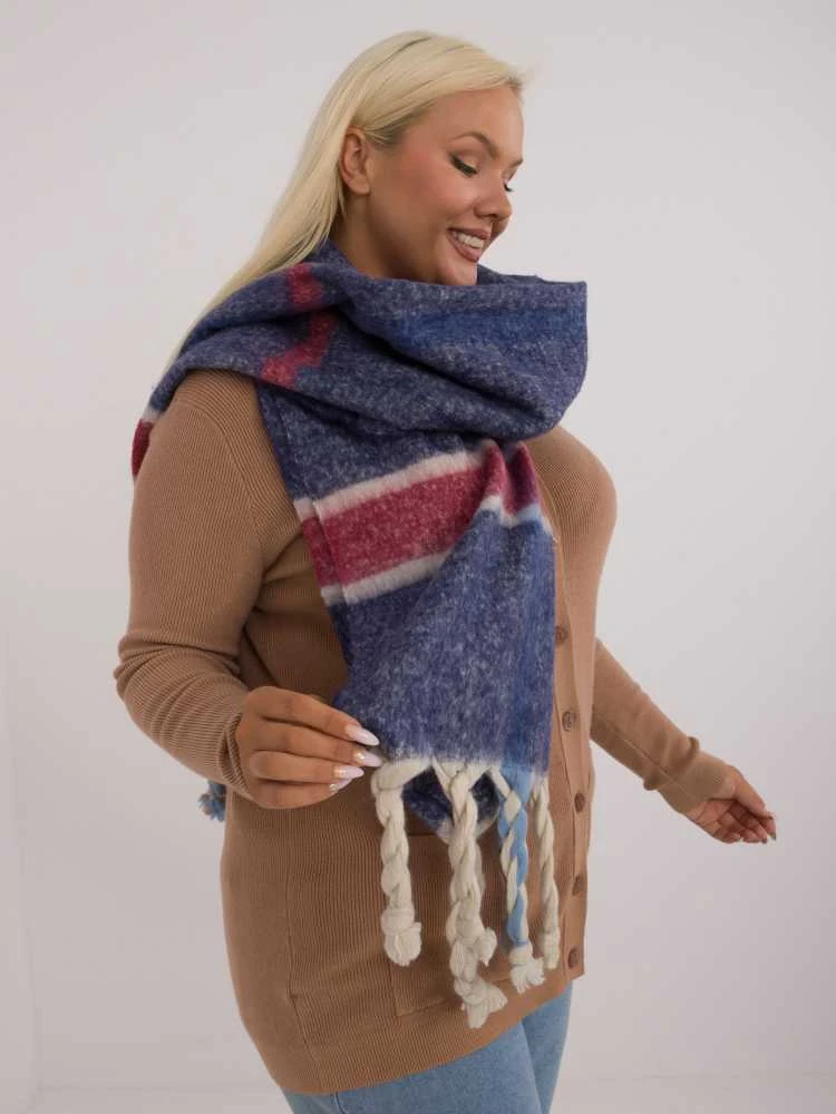 Wool Fashion Italia Šiltas ilgas šalikas: Dydis - Universalus