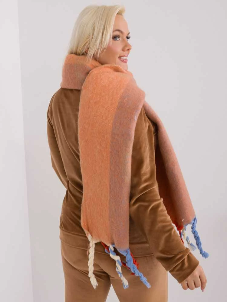 Wool Fashion Italia Šiltas ilgas šalikas su kutais: Dydis - Universalus