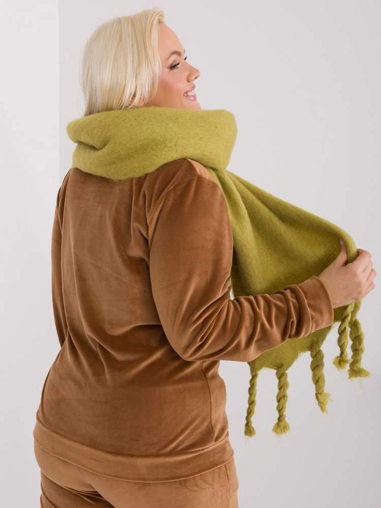 Wool Fashion Italia Šiltas ilgas šalikas: Dydis - Universalus
