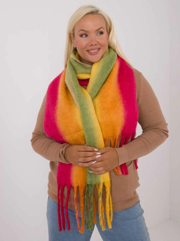 Wool Fashion Italia Šiltas ilgas šalikas: Dydis - Universalus