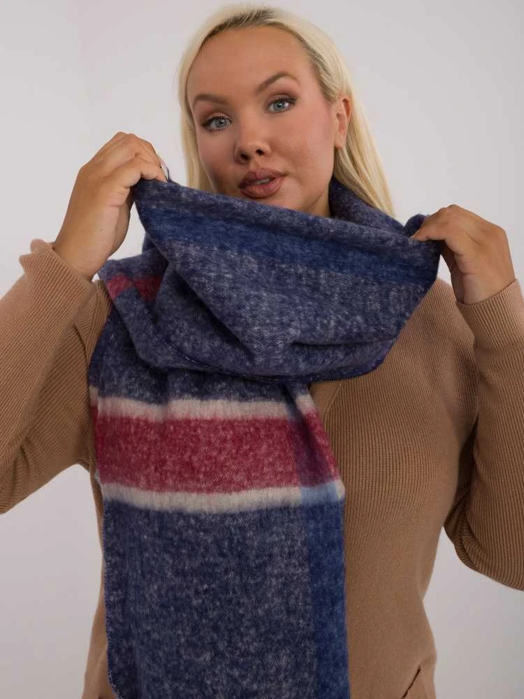 Wool Fashion Italia Šiltas ilgas šalikas: Dydis - Universalus