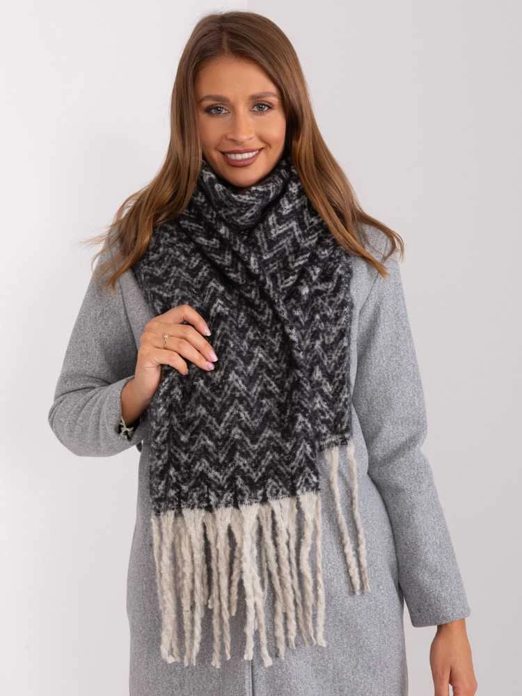 Wool Fashion Italia Šiltas moteriškas žieminis šalikas: Dydis - Universalus