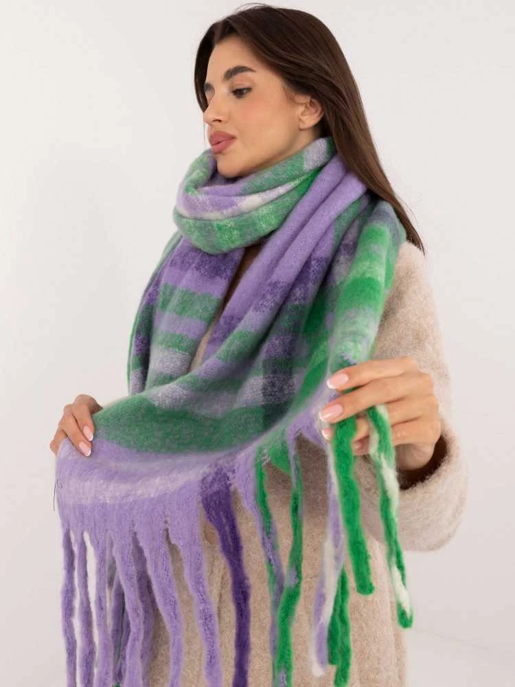 Wool Fashion Italia Švelnus moteriškas ilgas šalikas: Dydis - Universalus