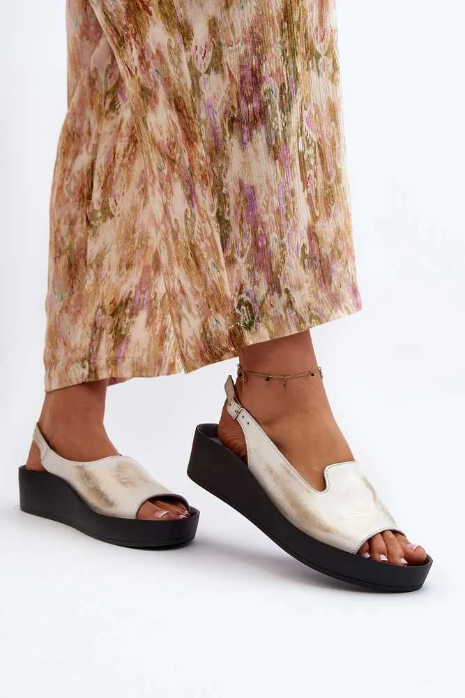 Zazoo Natūralios odos basutės su patogia platforma