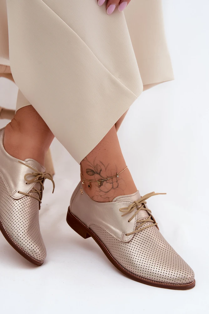 Zazoo Odiniai moteriški elegantiški bateliai su raišteliais