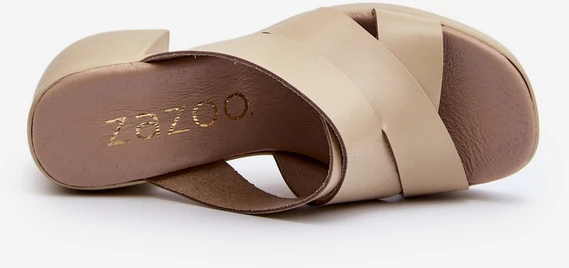 Zazoo Stilingi įsispiriami odiniai sandalai