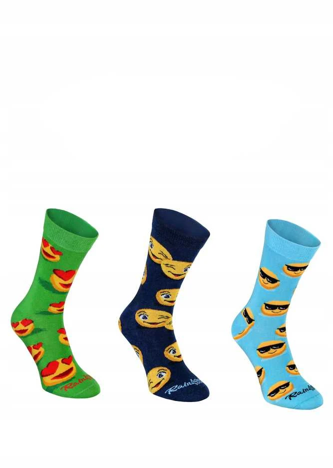 Zooksyrainbow Socks 3 poros originalaus dizaino kojinių dėžutėje