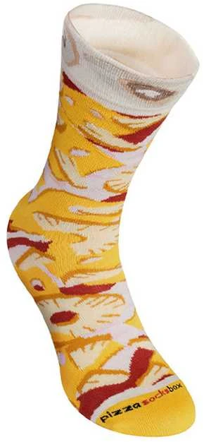 Zooksyrainbow Socks 4 poros kojinių Pizza Hawaiian