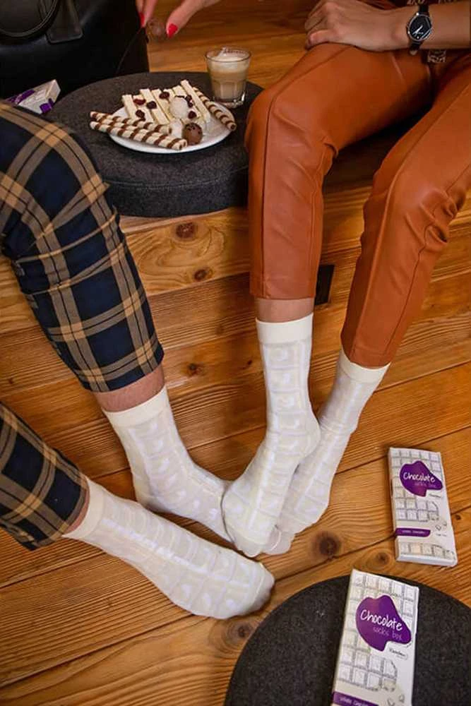Zooksyrainbow Socks Kojinės "Šokoladas"