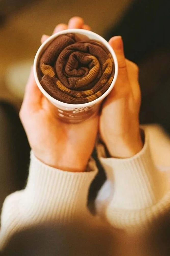 Zooksyrainbow Socks Linksmos kojinės American coffee puodelyje, 1 pora
