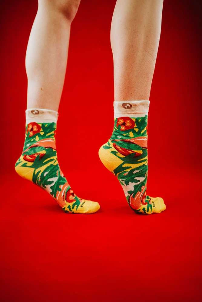 Zooksyrainbow Socks Rainbow Socks 1 Pair Italian Pizza Socks