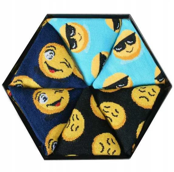 Zooksyrainbow Socks Rainbow Socks Emoticons Smiley Sadness Brainy 3 Pairs