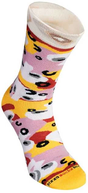 Zooksyrainbow Socks Rainbow Socks Pizza 4 Pairs Capricciosa