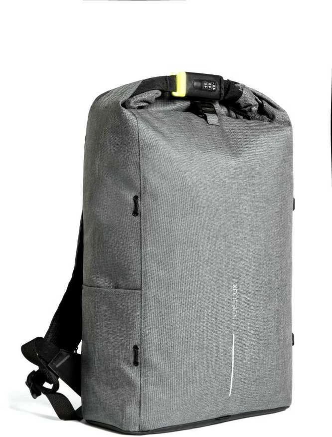 Kuprinė su apsauga nuo vagių XD Design Bobby Urban, Pilkos spalvos