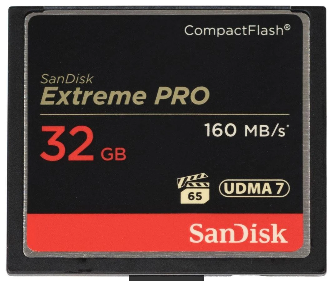 SanDisk Extreme Pro 32GB CF kortelės priekis