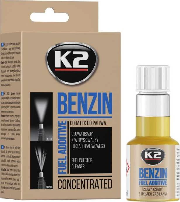 K2 Benzin purkštukų ir kuro sistemos valiklis, 50 ml, 1 vnt
