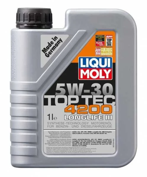 Variklio tepalas Liqui Moly Top Tec 4200 5W-30, 4 l