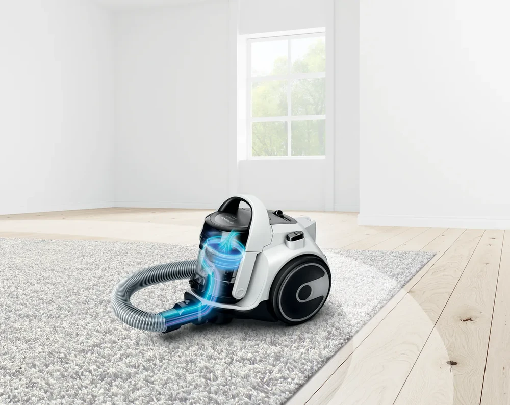 Bosch Dulkių siurblys be maišelio, Baltos spalvos (BGS05A222)