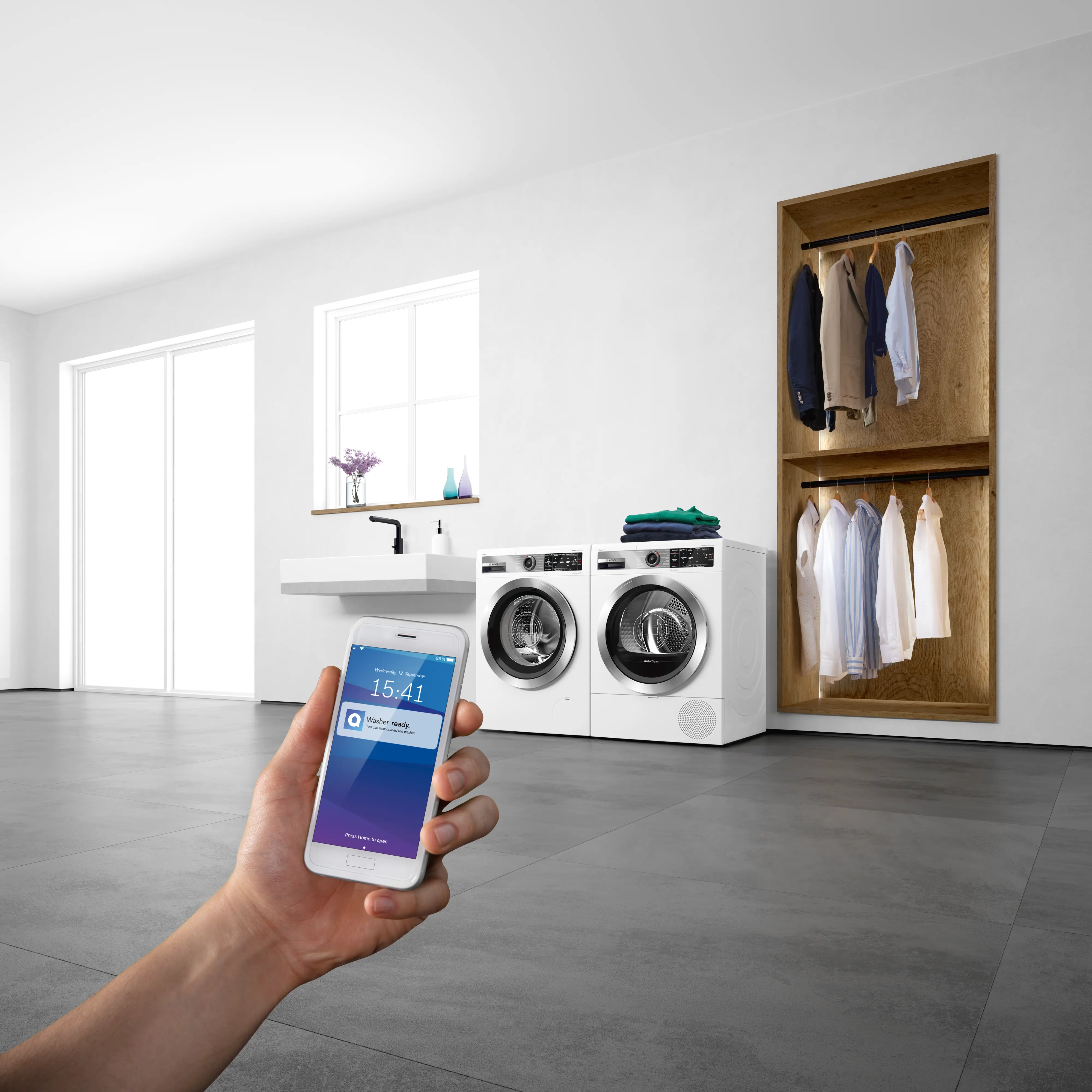 Skalbimo mašina „Bosch Serie 6 WGH2460XPL“, 9 kg, 1600 aps./min., sidabrinė aprašymas - Prekės nuotrauka