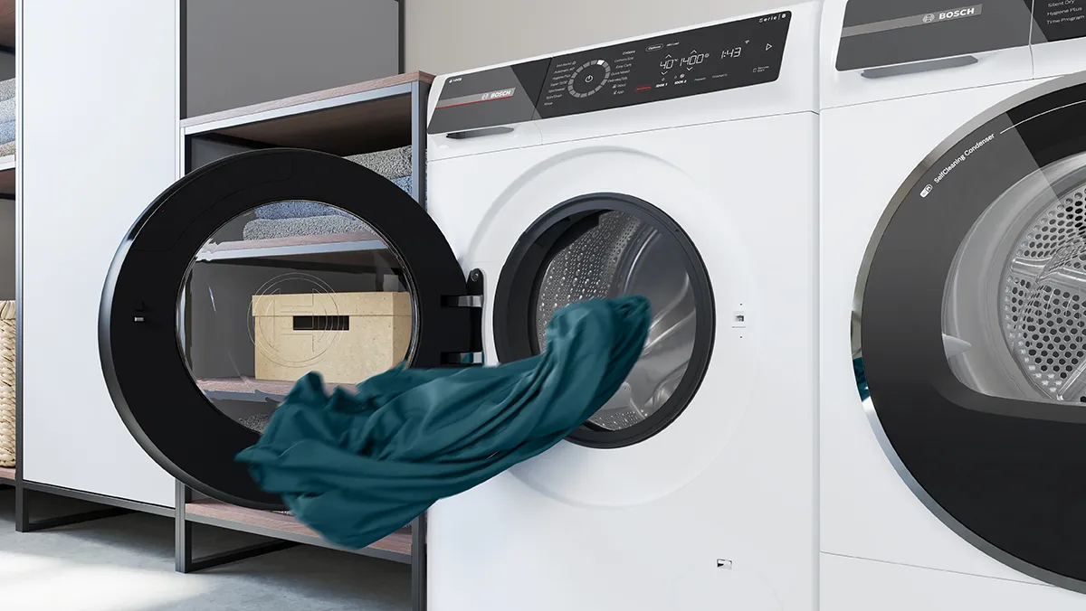 Skalbimo mašina „Bosch Serie 6 WGH2460XPL“, 9 kg, 1600 aps./min., sidabrinė aprašymas - Prekės nuotrauka