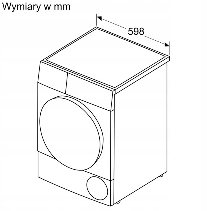 Džiovyklė su šilumos siurbliu Bosch WQG233DGPL, 8kg