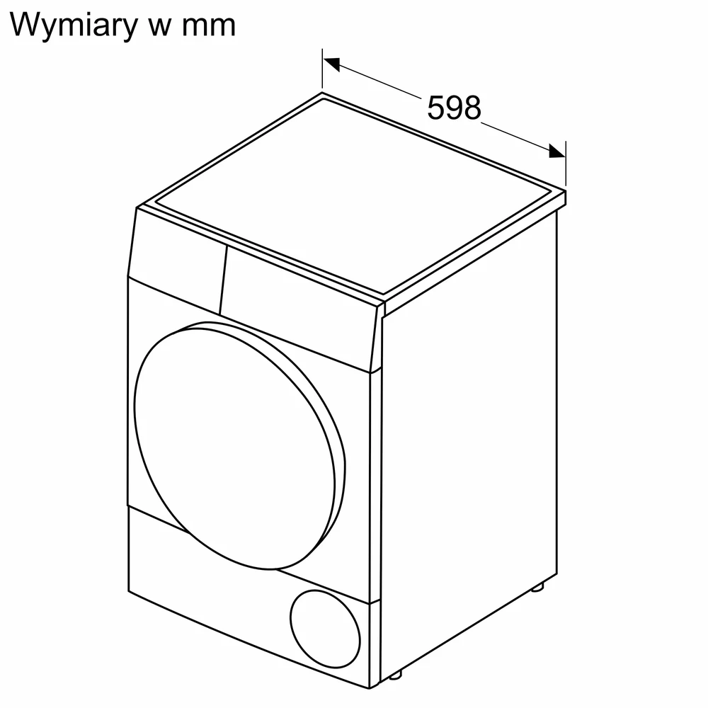 Džiovyklė su šilumos siurbliu Bosch WTH8529GPL, 8kg