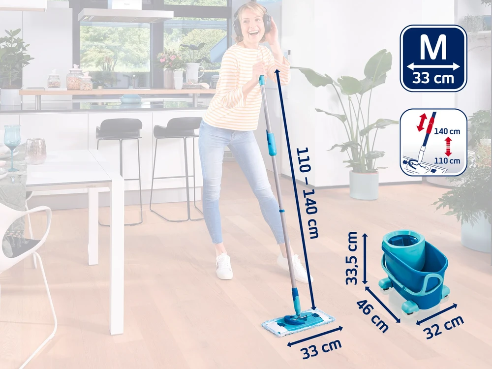 Grindų plovimo rinkinys Leifheit CLEAN TWIST M Ergo