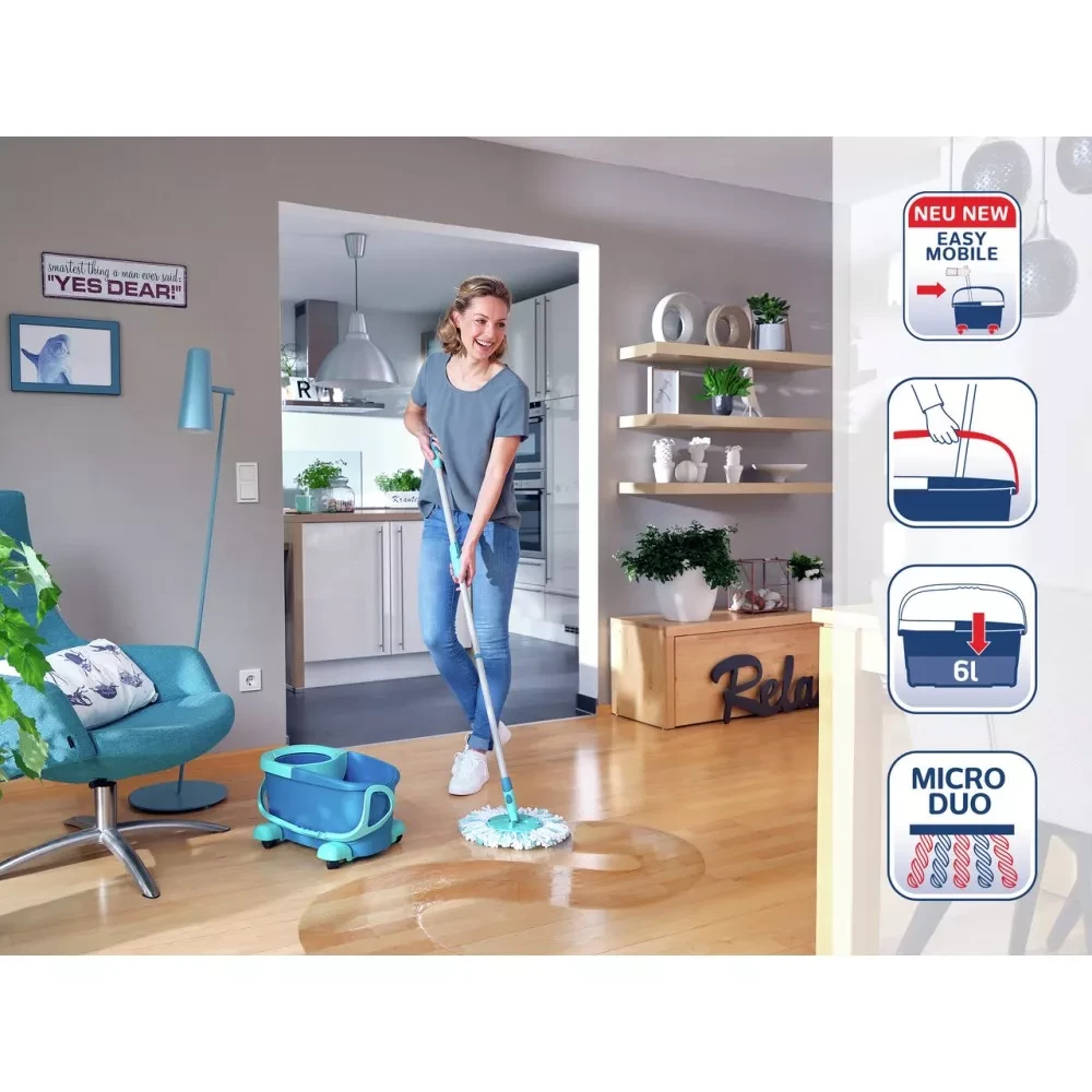 Leifheit grindų valymo rinkinys Clean Twist Disc Mop, 1052102