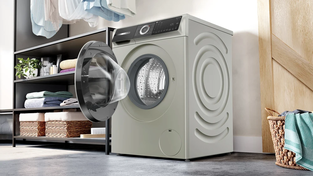 Skalbimo mašina „Bosch Serie 6 WGH2460XPL“, 9 kg, 1600 aps./min., sidabrinė