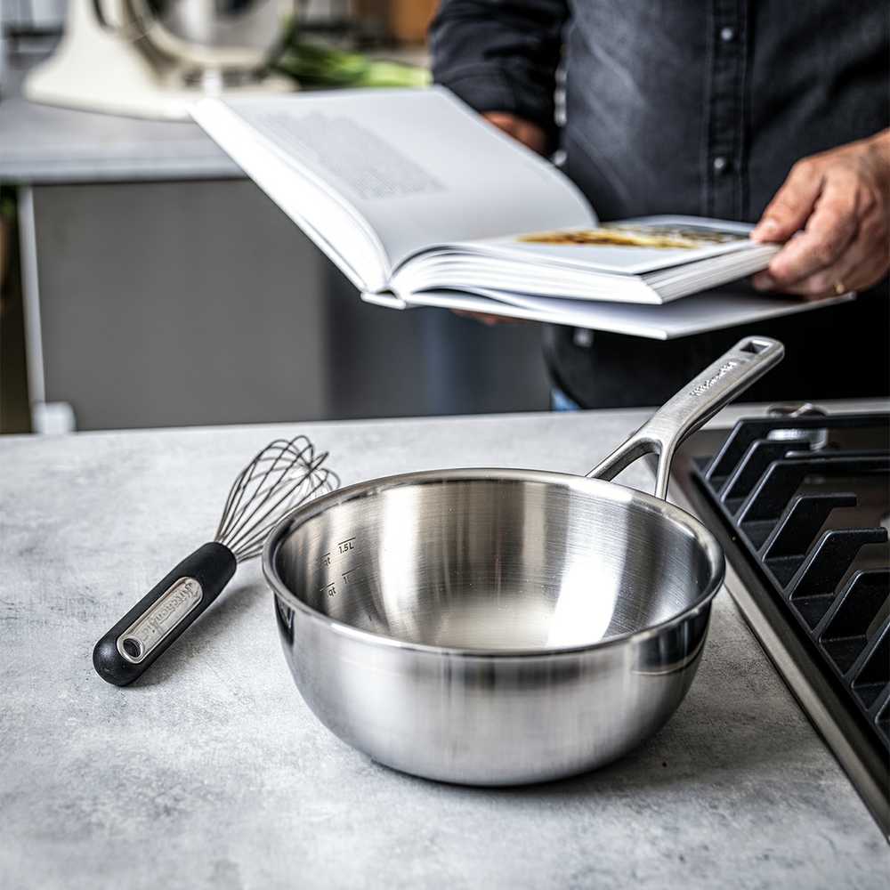 KitchenAid - „Multiply“ virėjo keptuvė - sidabrinė - 20 cm