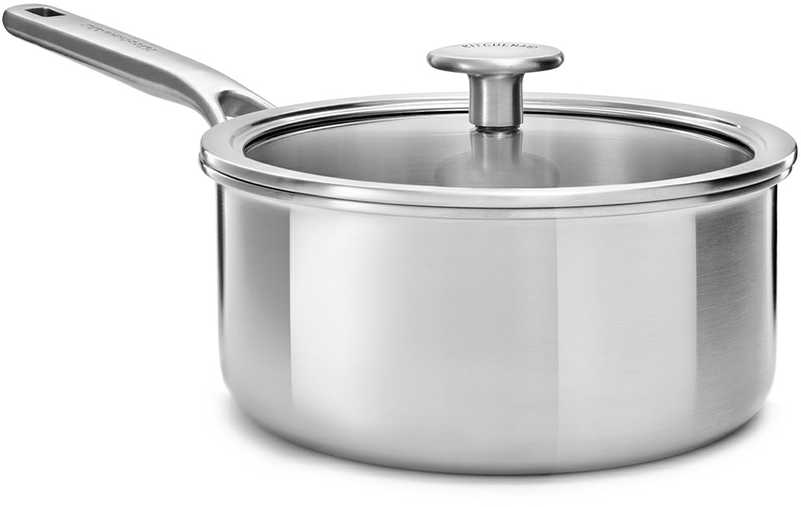 KitchenAid - „Multiply“ puodas su dangčiu - sidabrinis - 18 cm / 2,13 l