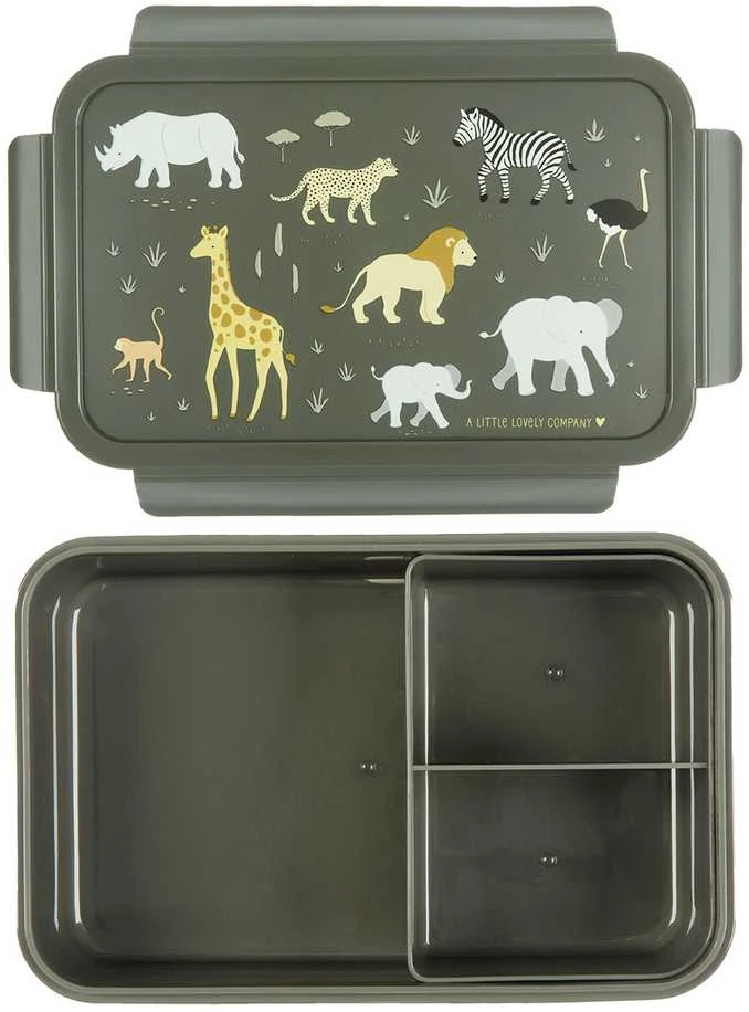 A Little Lovely Bento vaikiška priešpiečių dėžutė ‘Savana’
