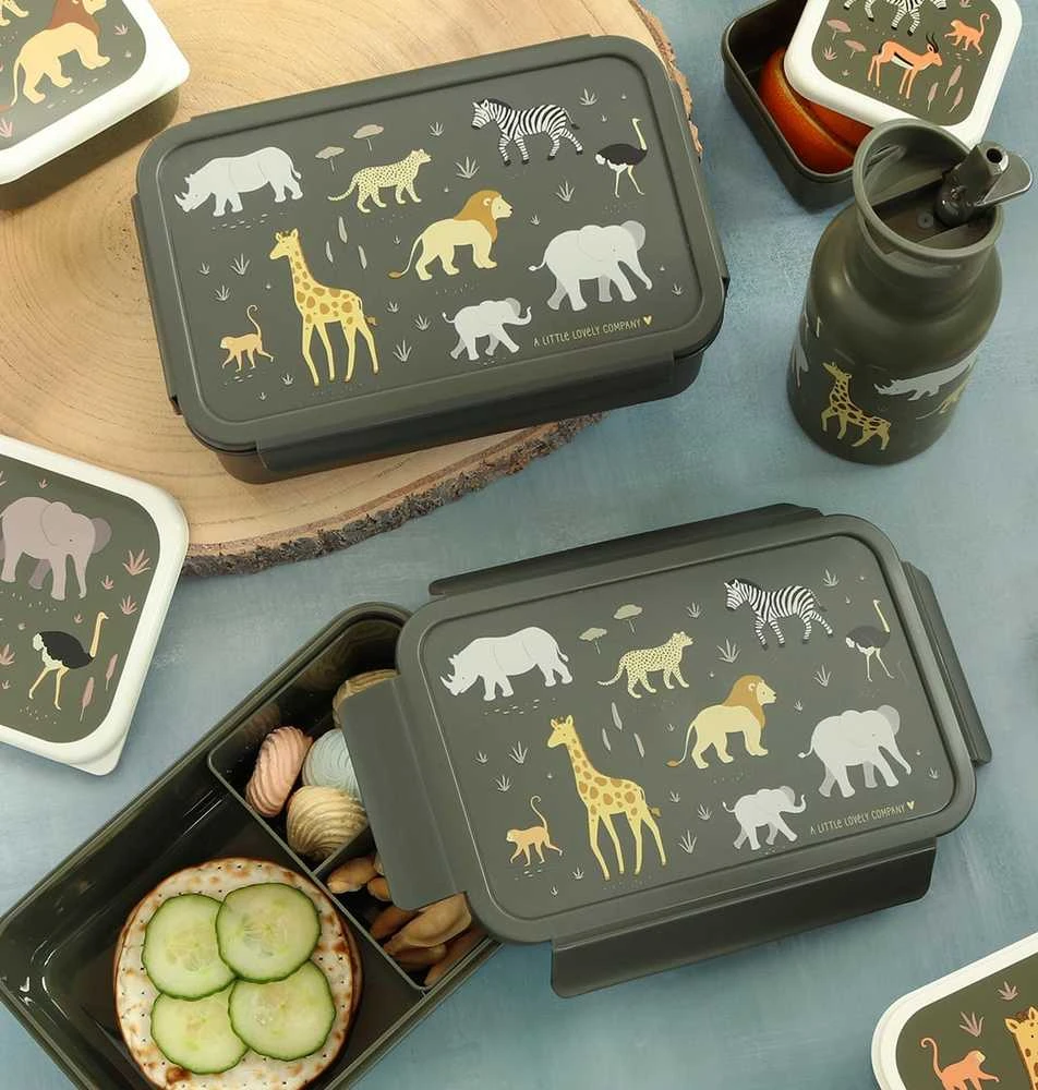 A Little Lovely Bento vaikiška priešpiečių dėžutė ‘Savana’