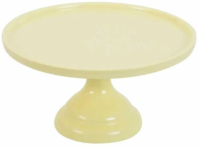 Allc Tortinė ant kojelės, geltona 23,5cm