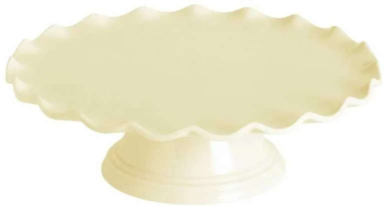 Allc Tortinė ant kojelės, vanilinė banguota 27cm