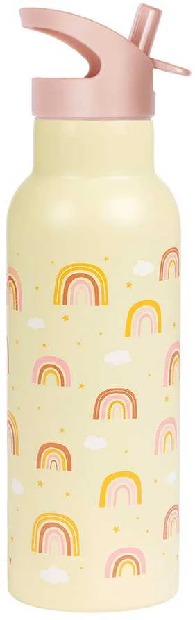 A Little Lovely Vaikiška gertuvė iš nerūdijančio plieno 'Vaivorykštės' - 500 ml