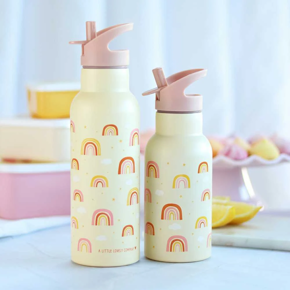A Little Lovely Vaikiška gertuvė iš nerūdijančio plieno 'Vaivorykštės' - 500 ml