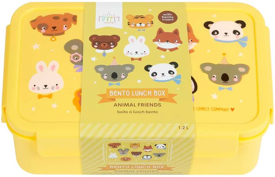 A Little Lovely Bento vaikiška priešpiečių dėžutė 'Gyvūnai'