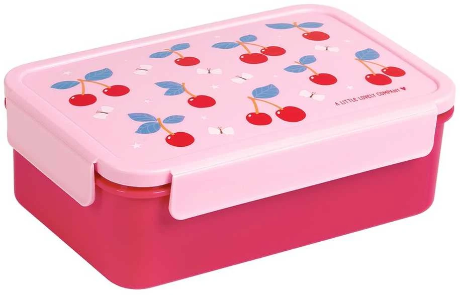 A Little Lovely Bento vaikiška priešpiečių dėžutė 'Vyšnios'