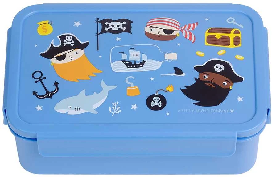 A Little Lovely Bento vaikiška priešpiečių dėžutė 'Piratai'