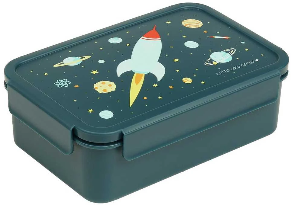 A Little Lovely Bento vaikiška priešpiečių dėžutė 'Kosmosas'